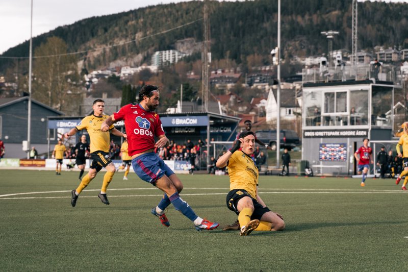 Erik Nordengen satte inn 1-0 med en fin fulltreffer. Foto: Jørgen Mo