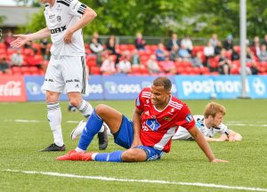 Johnny Buduson og Skeid klarte ikke å score mot Odd 2 i Skien og taper 1-0. (Arkivfoto: Anders Vindegg)