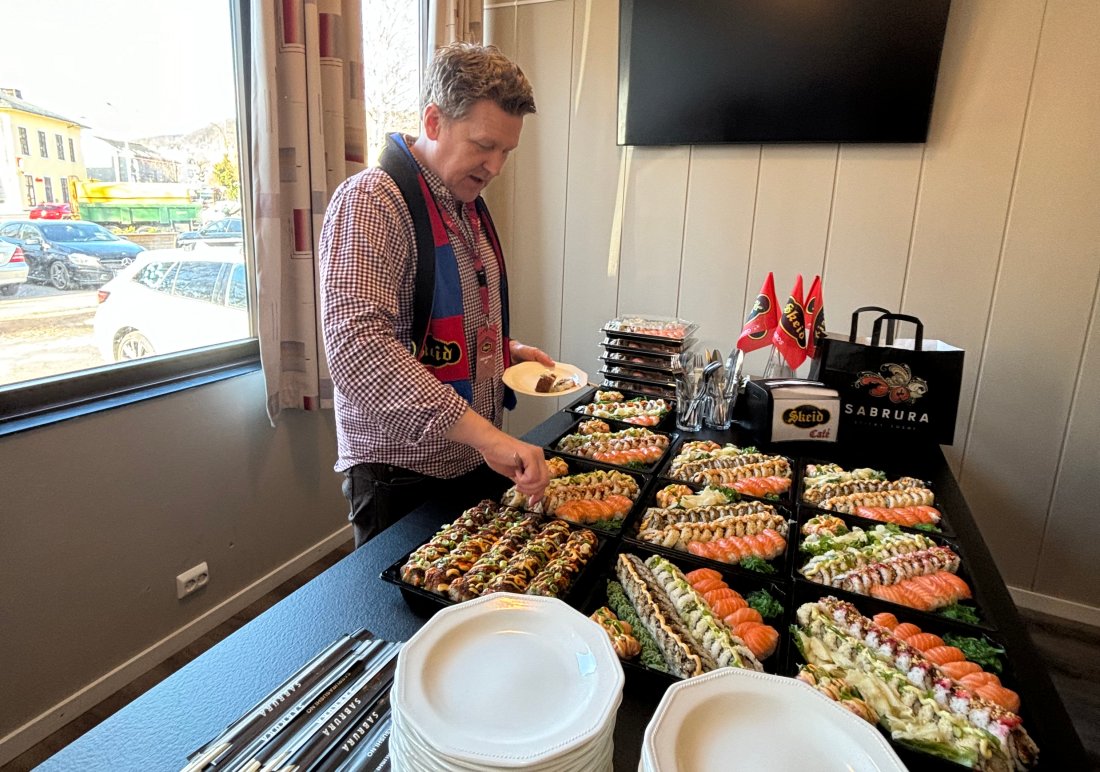 Avtroppende styreleder Jørgen Wilhelm Bjerke stod først i Sushi-køen