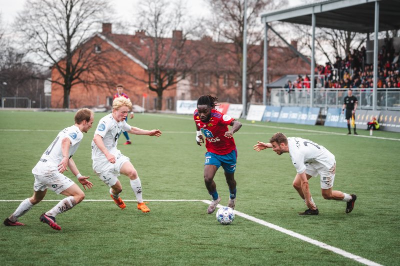 David Hickson spilte en god kamp, og ble Skeids eneste målscorer.