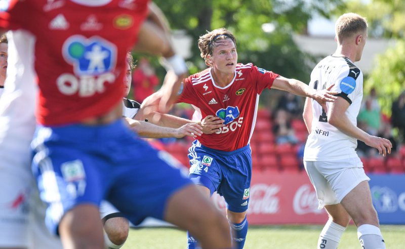 Anders Johansen spilte en god kamp, og var nær scoring. Foto: Anders Vindegg