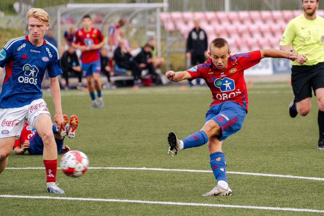 Leon Dahlstrøm er en av Skeids rising stars. Mot VIF fikk han sin A-lagsdebut.